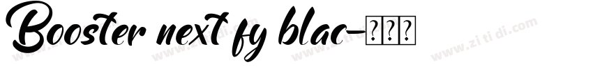 Booster next fy blac字体转换
